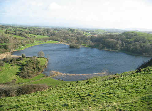 Blick vom Knockfennell auf den See